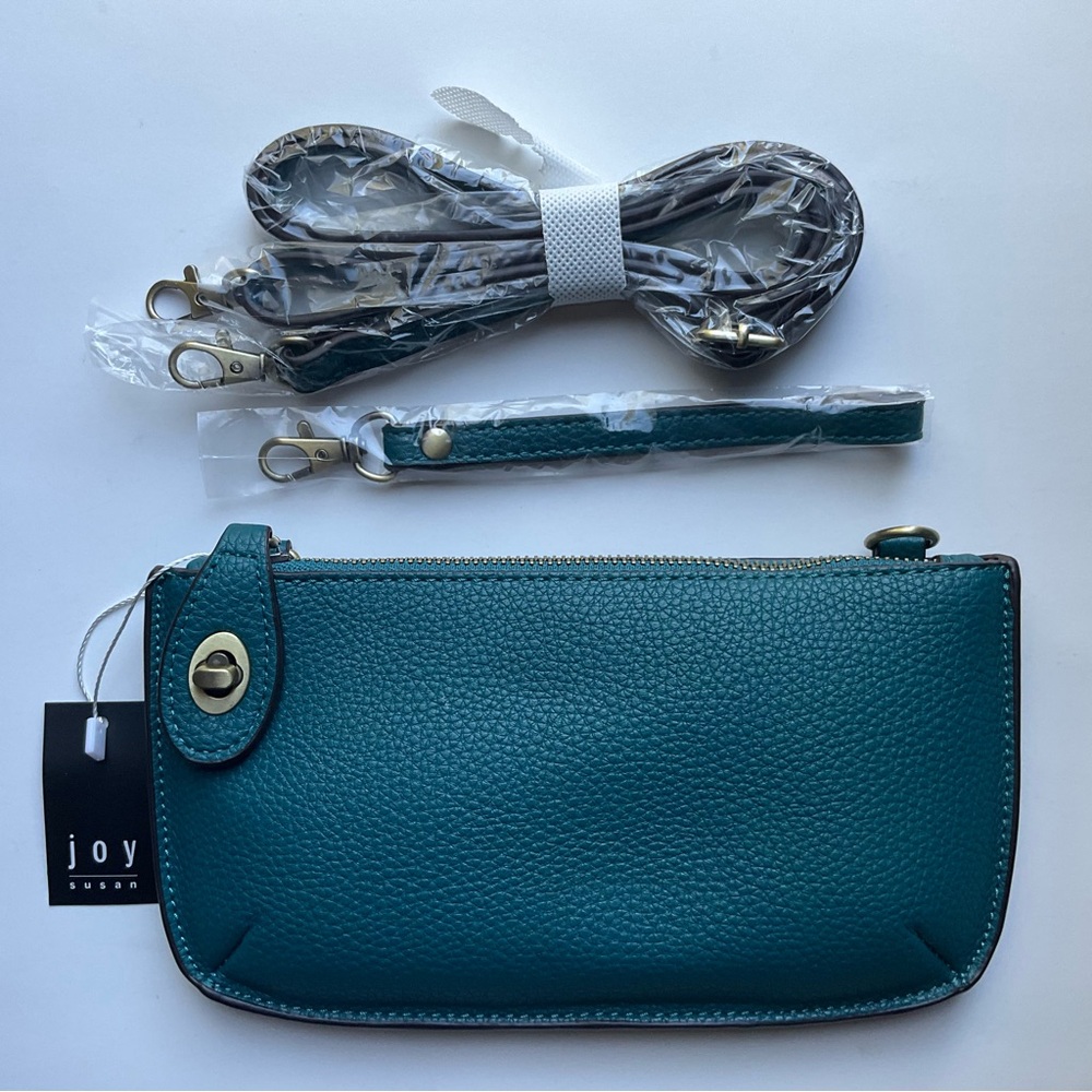 Teal Mini Crossbody Clutch Bag